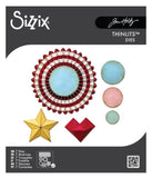 Sizzix, Thinlits Dies By Tim Holtz 6/Pkg, Vault Rosettes (666567)
