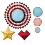 Sizzix, Thinlits Dies By Tim Holtz 6/Pkg, Vault Rosettes (666567)