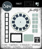 Sizzix Thinlits Dies By Tim Holtz 15/Pkg, Vault Picture Show (666602)