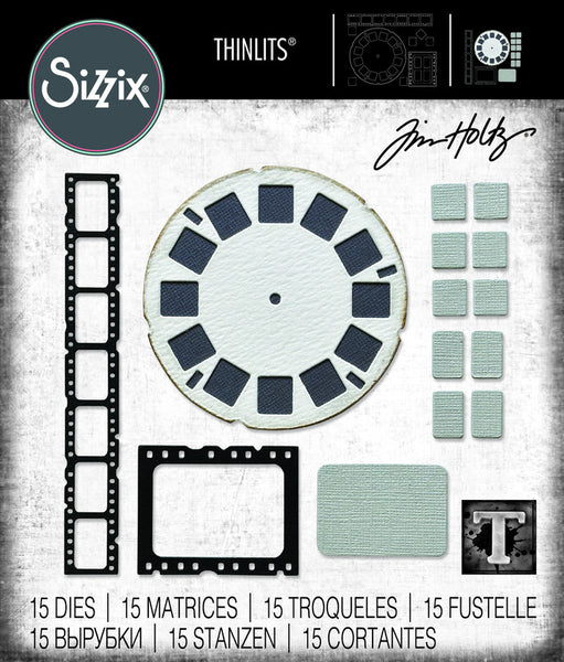 Sizzix Thinlits Dies By Tim Holtz 15/Pkg, Vault Picture Show (666602)
