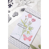 Sizzix Framelits Die & A5 Stamp Set By 49 & Market 8/Pkg, Painted Stencil Botanical (666635)