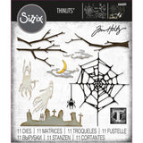 Sizzix Thinlits Dies By Tim Holtz 11/Pkg, Vault Fright Night (666684)