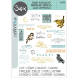 Sizzix A5 Clear Stamps With Framelits Die By 49 And Market, Bird Song (666704)