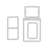 Sizzix A5 Clear Stamps With Framelits Die By 49 And Market, Forever Journal Essentials (666705)
