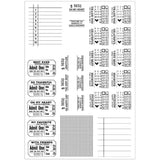Sizzix A5 Clear Stamps With Framelits Die By 49 And Market, Forever Journal Essentials (666705)