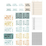 Sizzix A5 Clear Stamps With Framelits Die By 49 And Market, Forever Journal Essentials (666705)