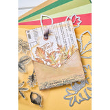 Sizzix A5 Clear Stamps With Framelits Die By 49 And Market, Forever Leaves (666706)