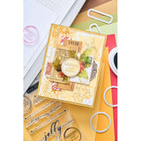 Sizzix Clear Stamps With Framelits Die By 49 And Market, Jolly Sentiments (666707)