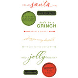 Sizzix Clear Stamps With Framelits Die By 49 And Market, Jolly Sentiments (666707)