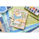 Sizzix Clear Stamps With Framelits Die By 49 And Market, Thankful Sentiments (666708)