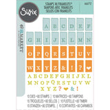 Sizzix A5 Clear Stamps With Framelits Die By 49 And Market, Tab Stamp Alpha (666712)