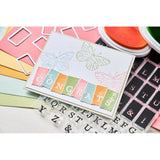 Sizzix A5 Clear Stamps With Framelits Die By 49 And Market, Tab Stamp Alpha (666712)