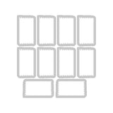 Sizzix A5 Clear Stamps With Framelits Die By 49 And Market, Tab Stamp Alpha (666712)