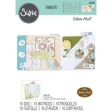 Sizzix, Thinlits Die Set By Eileen Hull 10/Pkg, Floral Pocket And Paperclips (666768)