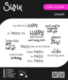 Sizzix Clear Stamp Set 19/Pkg by Catherine Pooler, Happy Everything (666827)