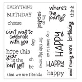 Sizzix Clear Stamp Set 19/Pkg by Catherine Pooler, Happy Everything (666827)