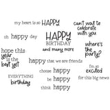 Sizzix Clear Stamp Set 19/Pkg by Catherine Pooler, Happy Everything (666827)