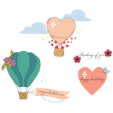 Sizzix A5 Clear Stamps Set 28/Pkg by Catherine Pooler, Up and Away (#666829)