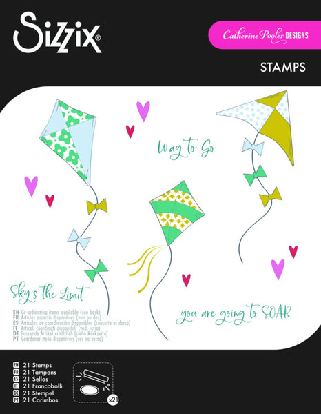 Sizzix Clear Stamps Set 21/Pkg by Catherine Pooler, Sky's the Limit (#666831)