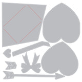 Sizzix Sidekick Texture Fades Embossing Folder By Tim Holtz, Love Notes (666860)
