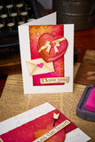 Sizzix Sidekick Texture Fades Embossing Folder By Tim Holtz, Love Notes (666860)