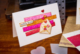 Sizzix Sidekick Texture Fades Embossing Folder By Tim Holtz, Love Notes (666860)