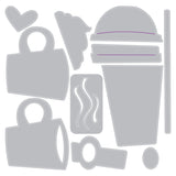 Sizzix Sidekick Texture Fades Embossing Folder By Tim Holtz, Fresh Brewed (666862)