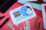 Sizzix Sidekick Texture Fades Embossing Folder By Tim Holtz, Christmas Minis (666863)