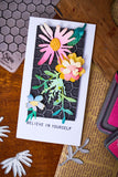 Sizzix 2D Embossing Folder and Thinlits 11/Pkg by Tim Holtz, Vault Side-Order Floristry (#666872)