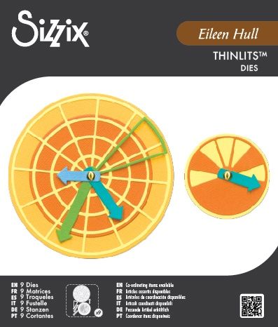 Sizzix, Thinlits Dies By Eileen Hull 9/Pkg, Rainbow Wheels (#666880)