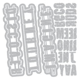 Sizzix,Thinlits Die Set 28/Pkg by Seth Apter, Word Wafers #1 (28pk) (666905) - Scrapbooking Fairies