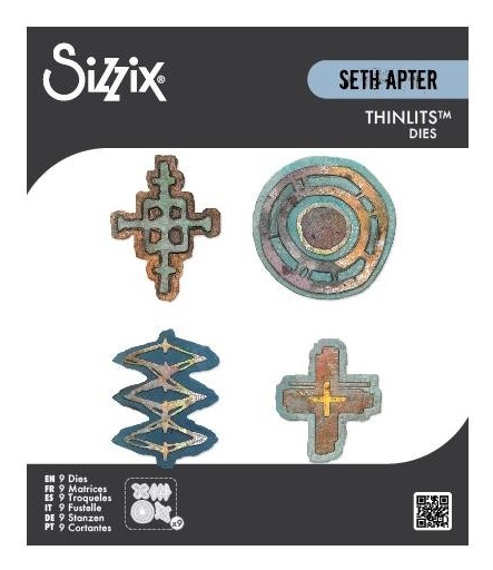Sizzix, Thinlits Die Set 9/Pkg by Seth Apter, Roundabouts (666907)