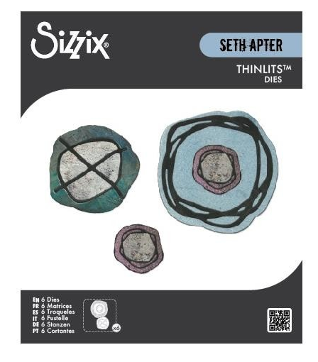Sizzix, Thinlits Die Set 6/Pkg by Seth Apter, Twisters (666909)