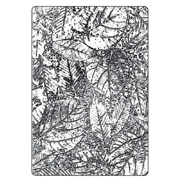 Sizzix 3D Texture Fades Embossing Folder A5 by Tim Holtz, Foliage (666916)