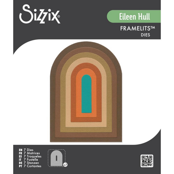 Sizzix, Thinlits Die Set By Eileen Hull 7/Pkg, Tunnel Arches