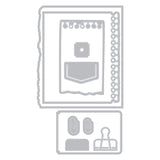 Sizzix Clear Stamp With Framlits Die By 49 & Market 10/Pk, Creative Combos (667058)