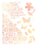 Sizzix A4 (8"x10") Stencil by 49 & Market, Petal Play (667061)