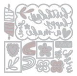 Sizzix Thinlits 23PK Die Set, Birthday Doodles (667130)