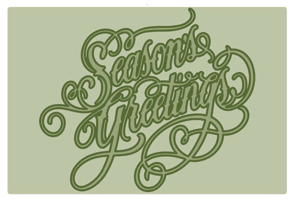 Sizzix, Multilevel Texture Fades A6 Embossing Folder, Vault Seasons Greetings by Tim Holtz (667249)