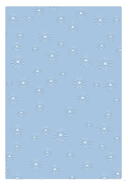 Sizzix, 2D Texture Fades A5 Embossing Folder - Vault Sparkle Stars by Tim Holtz (667250)