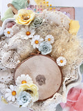 Prima Marketing Paper Flowers 9/Pkg, Meadow Walk, In Full Bloom