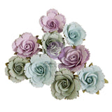 Prima Marketing Paper Flowers 9/Pkg, Meadow Walk, In Full Bloom