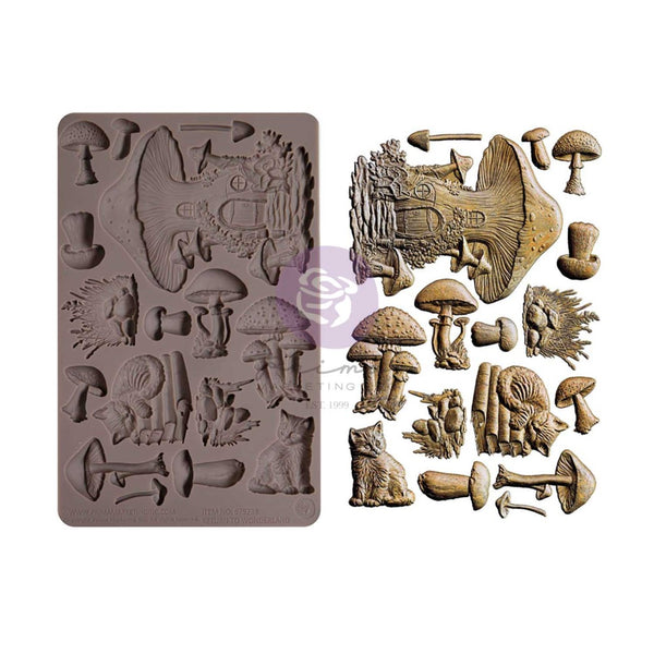 Prima Marketing Decor Mould 5"x8"x8mm, Return To Wonderland, Fairyland Fungi (675738)