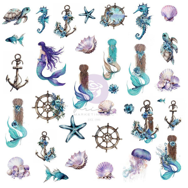 Prima Marketing, A Mermaid's Tale Ephemera 66/Pkg, Mermaid's Treasures (#676940)