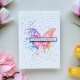 Spellbinders, Press Plate & Die Set, Butterfly Splatter (BP-323)