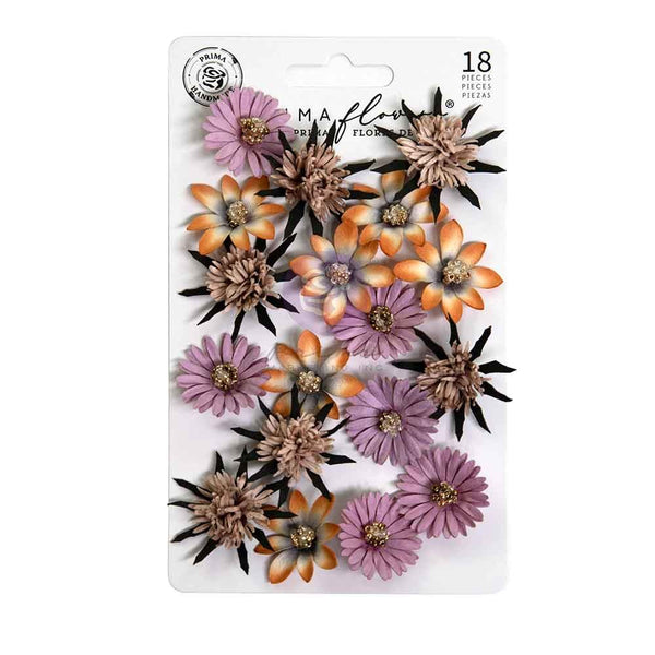 Prima Marketing, Prima Paper Flowers 18/Pkg, Bewitched, Witch Hazel (#680596)
