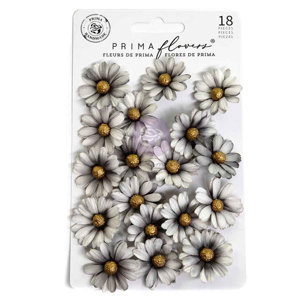 Prima Marketing, Prima Paper Flowers 18/Pkg, Bewitched, Ghostly Blooms (#680619)