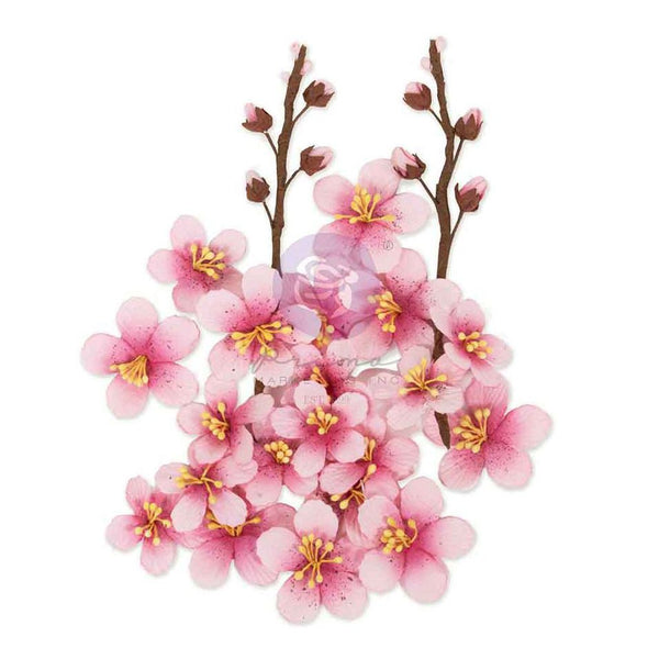 Prima Marketing, Among the Wildflowers, Paper Flowers 22/Pkg, Spring Twig (682408)
