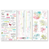 49 And Market, Rub-On Transfer Set 6"X12", Kaleidoscope, Essentials (KAL-27181)