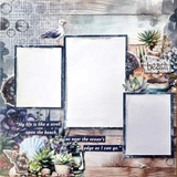 3Quarter Designs, Coastal Boardwalk, 12x12 Design Paper & Diecuts Set